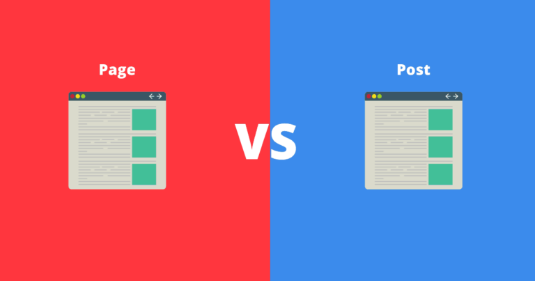 When To Use WordPress Page vs Post