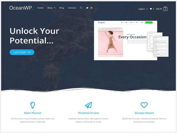 oceanwp theme screenshot